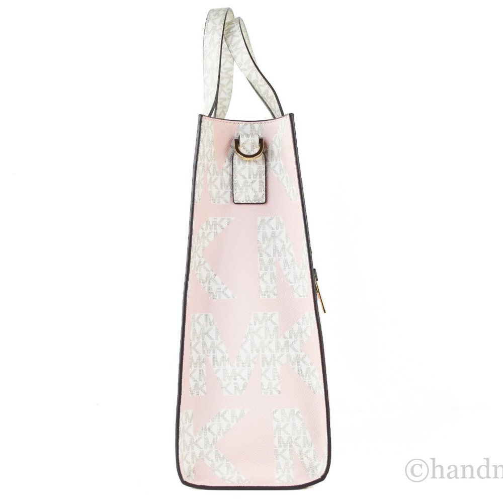 NEW Michael Kors Kenly Large Graphic Blush North South Tote Shoulder Handbag - Picture 8 of 9